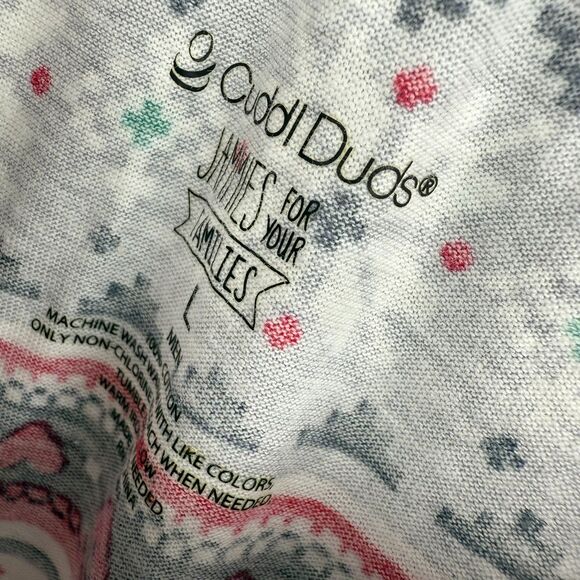 Polar Bear Pajama Pants Size Large Cuddl Duds Holiday Christmas Winter - Picture 9 of 9